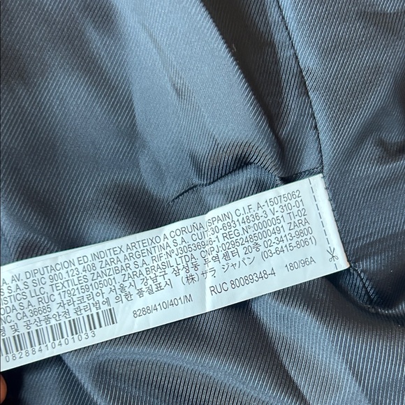 Zara Men's Navy Over Coat - Picture 10 of 15